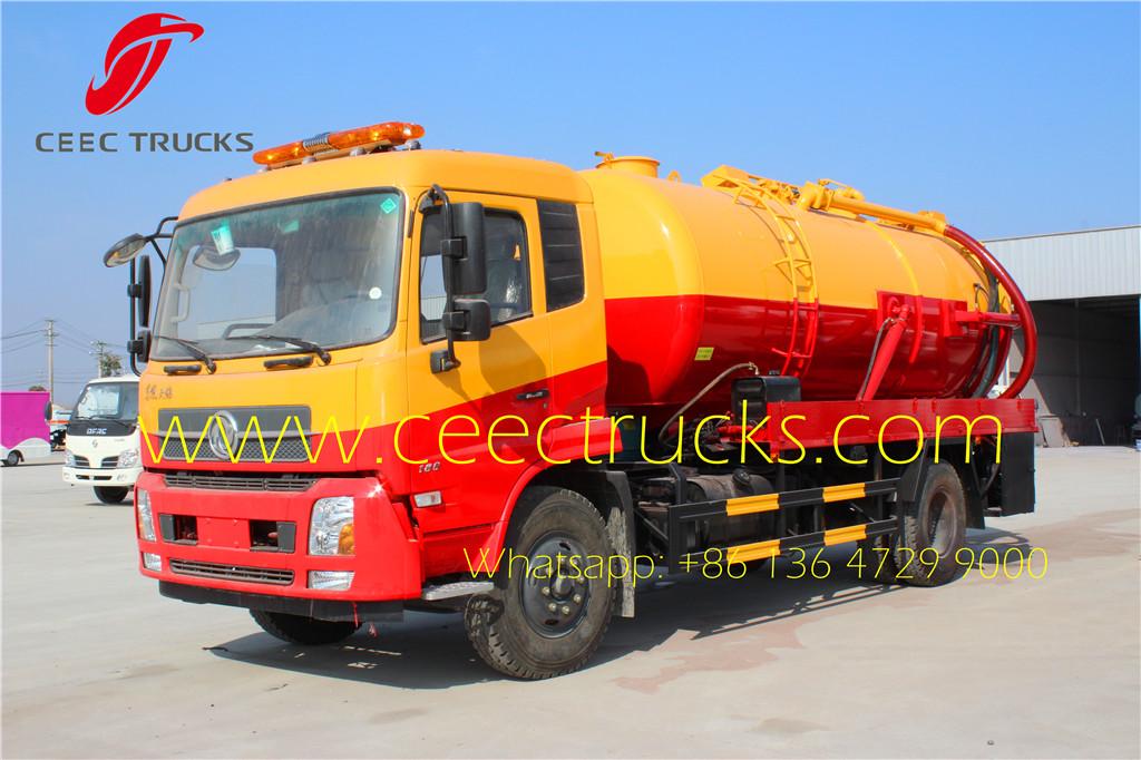 Congo customer choose Dongfeng 10000L vacuum suction trucks advantages