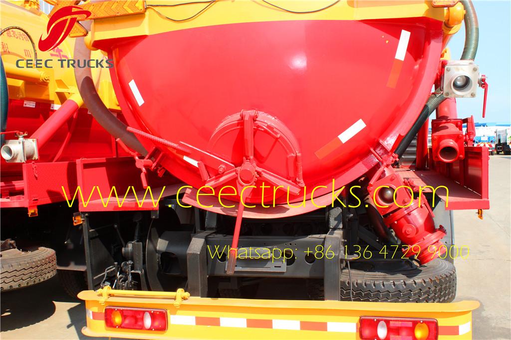 Congo customer choose Dongfeng 10000L vacuum suction trucks advantages