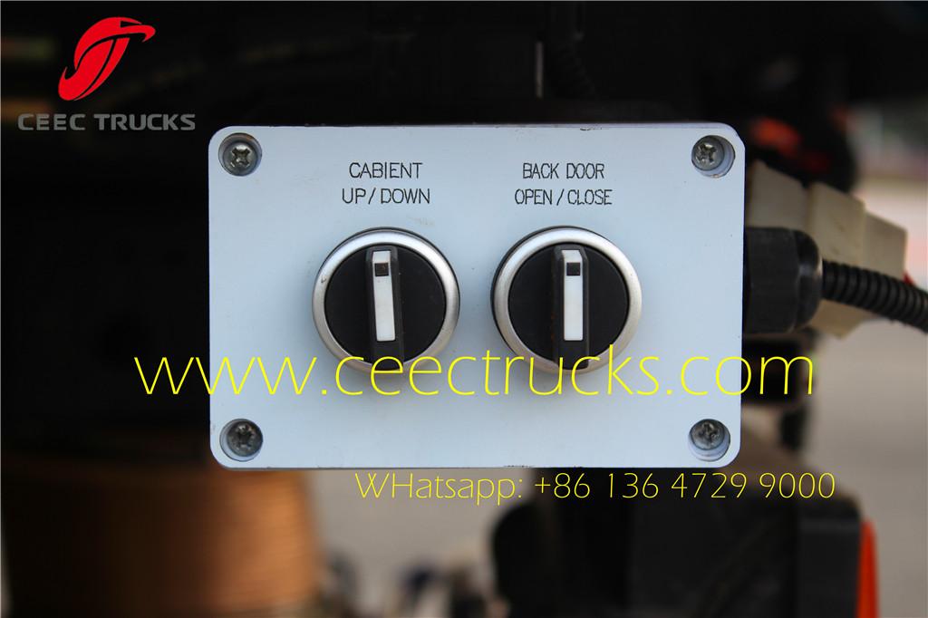 ISUZU 4 CBM road sweeper truck english control box