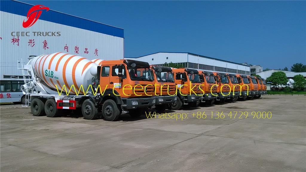 beiben concrete mixer truck export africa