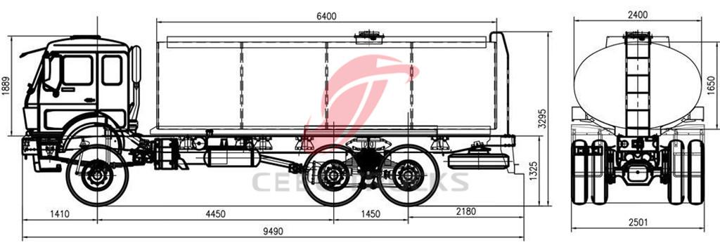 Beiben 2538 RHD Water Tanker Truck introduction