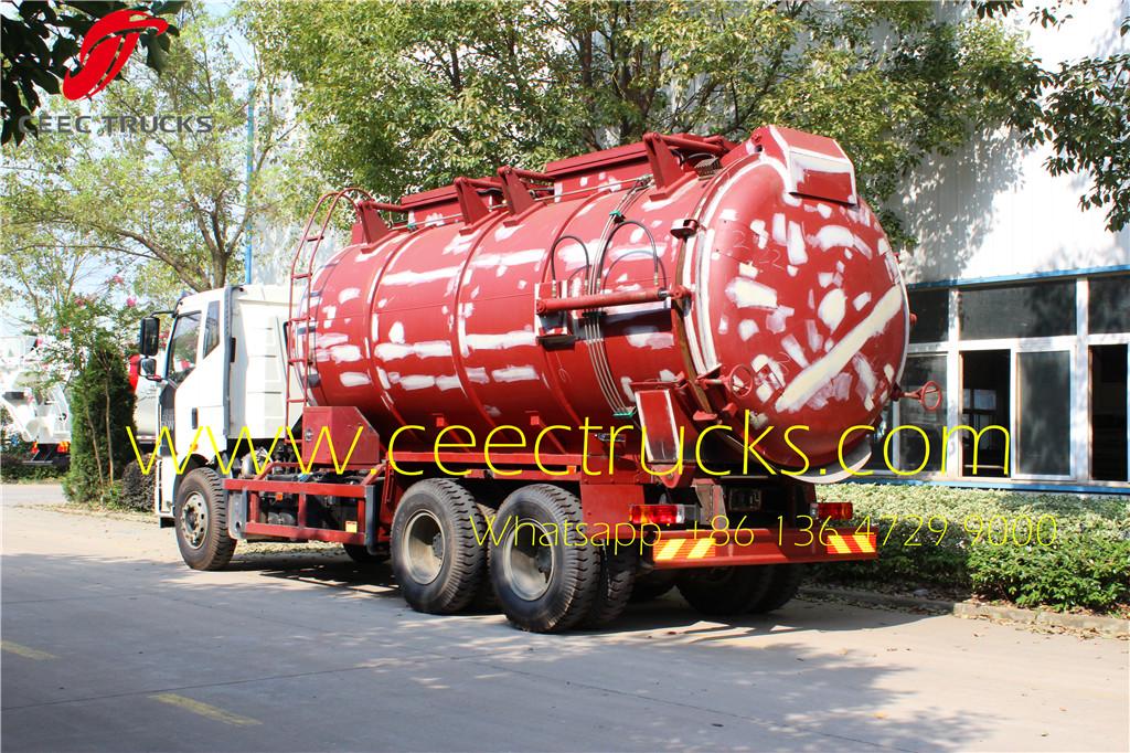 FAW 18 CBM vacuum pump suction truck