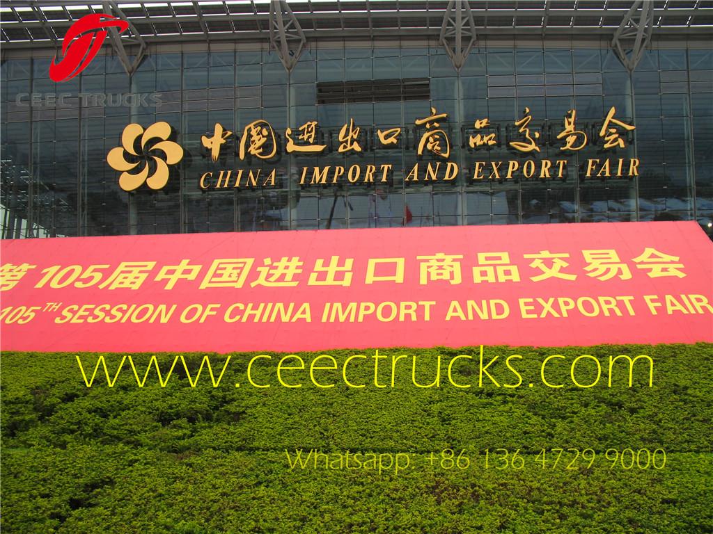 CEEC TRUCKS on the 105th canton Fair