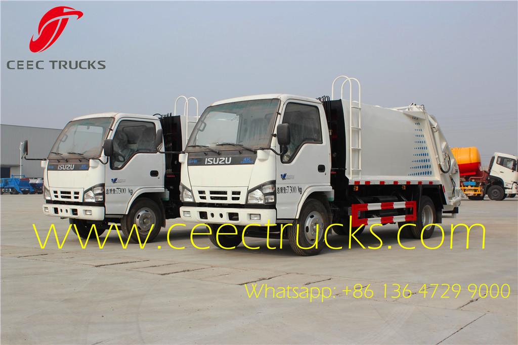 ISUZU 4 CBM trash compactor trucks 