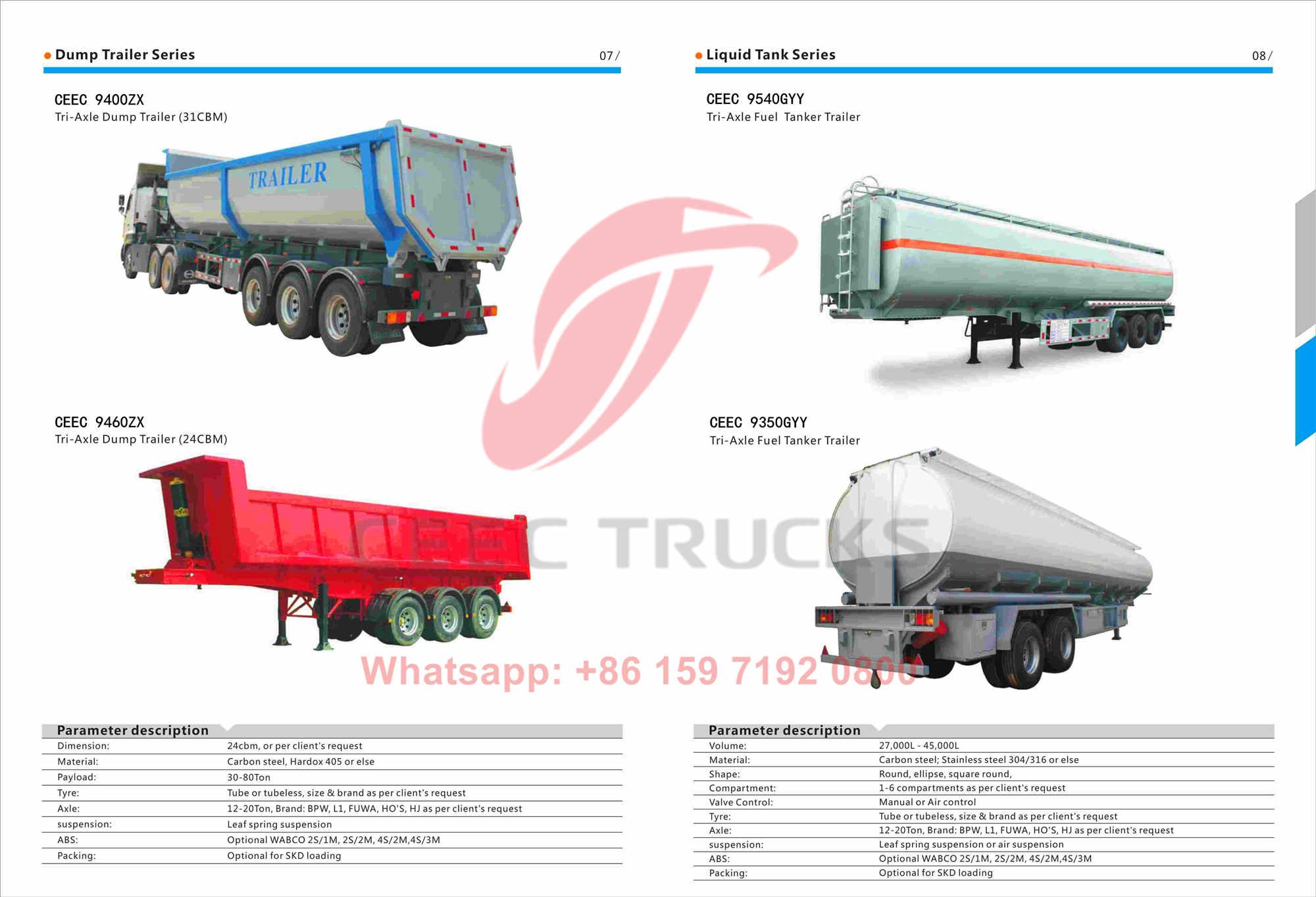 CEEC semitrailer catalogue