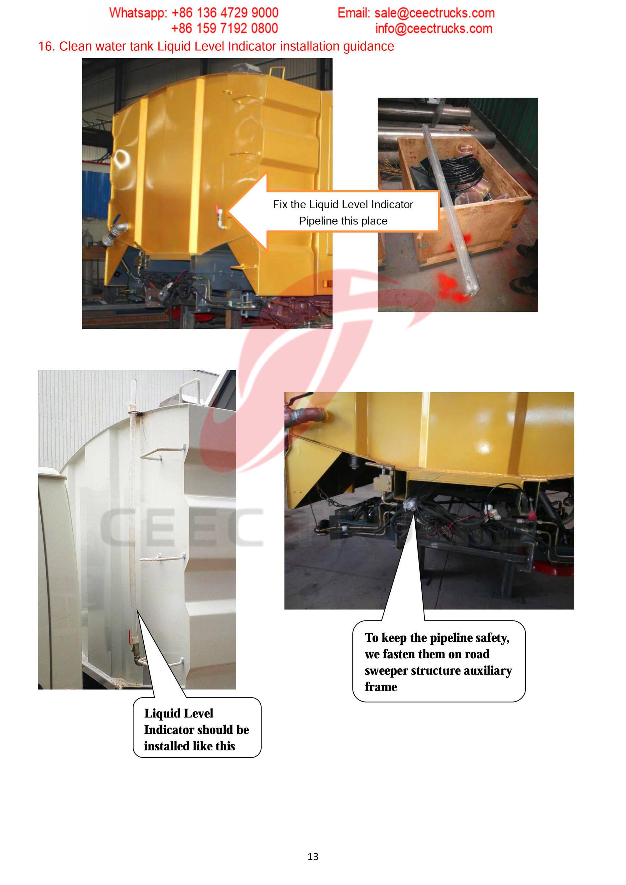 How to install road sweeper superstructure