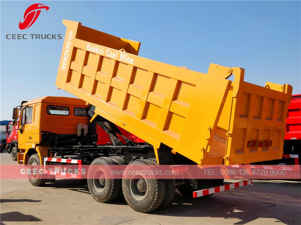 SHACMAN RHD tipper truck export Uganda Kasikizi