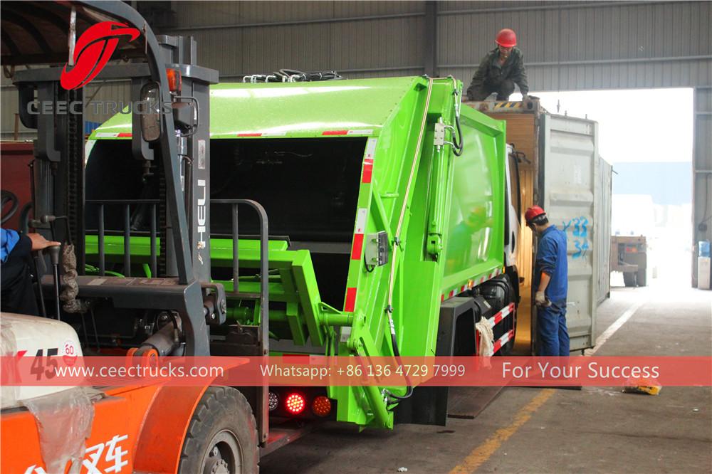 isuzu gabage compactor truck