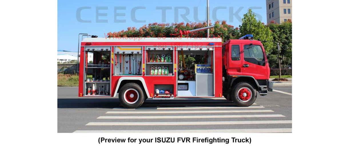 Ameria--ISUZU FVR 5CBM Water & Foam fire fighting truck