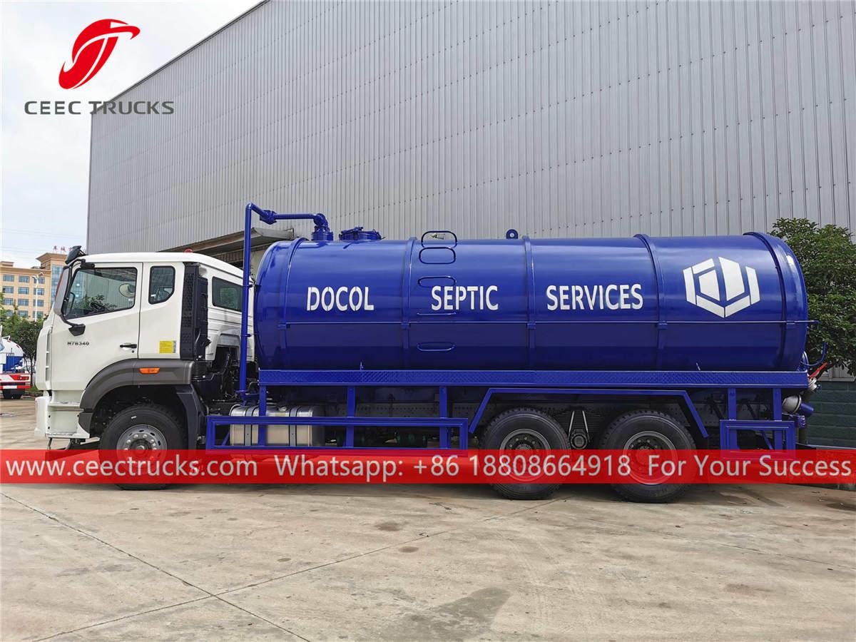 SINOTRUK 6×4 septic tanker truck