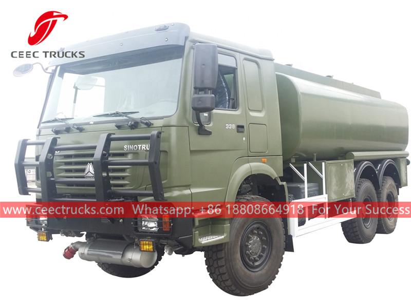 HOWO 6Ã—6 euro 2 oil tanker truck