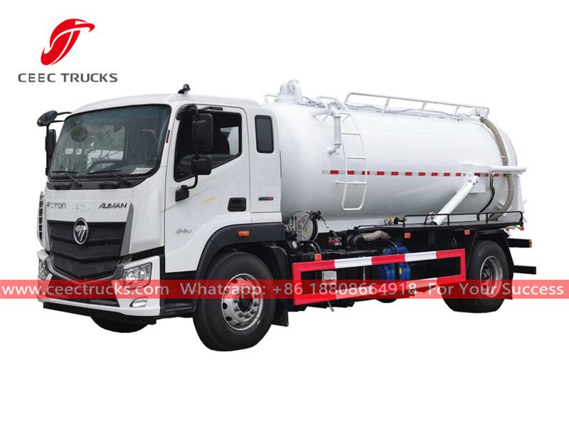 FOTON 10,000 liters sewer sucker truck