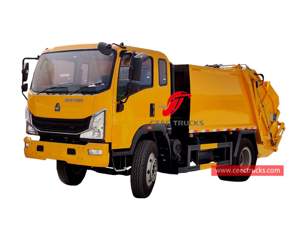 HOWO 6 wheeler garbage compactor