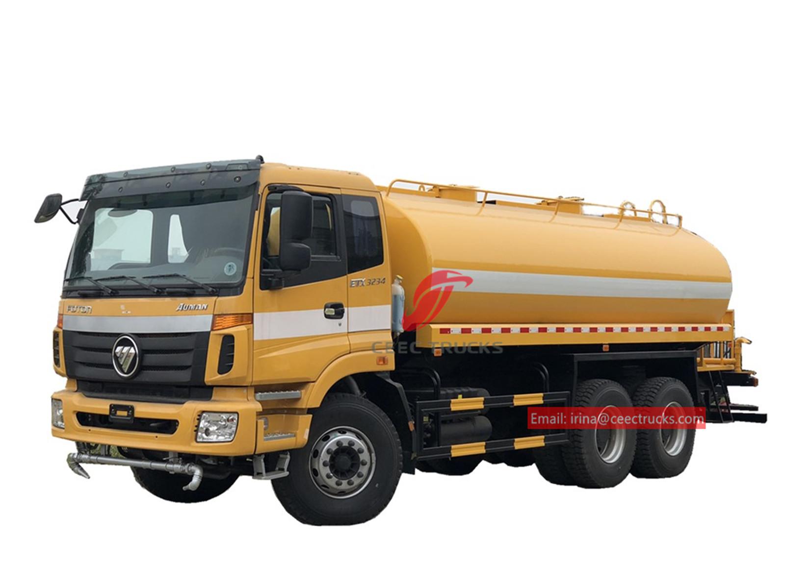 FOTON 6Ã—4 water tanker truck for sale