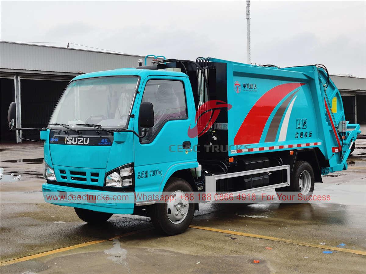 ISUZU 6CBM compressed garbage truck