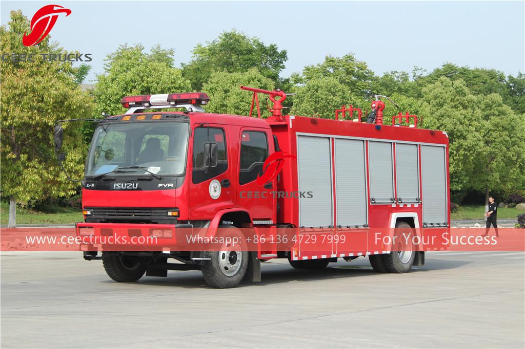 ISUZU FVR water foam and dry powder fire truck export Senegal