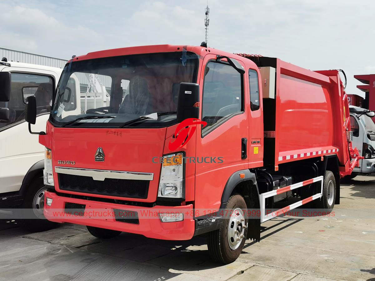 HOWO rear load bin truck HOWO rear load bin truck