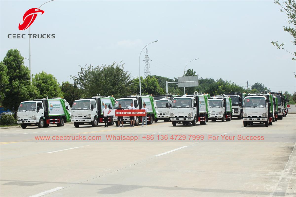 ISUZU refuse compressor trucks