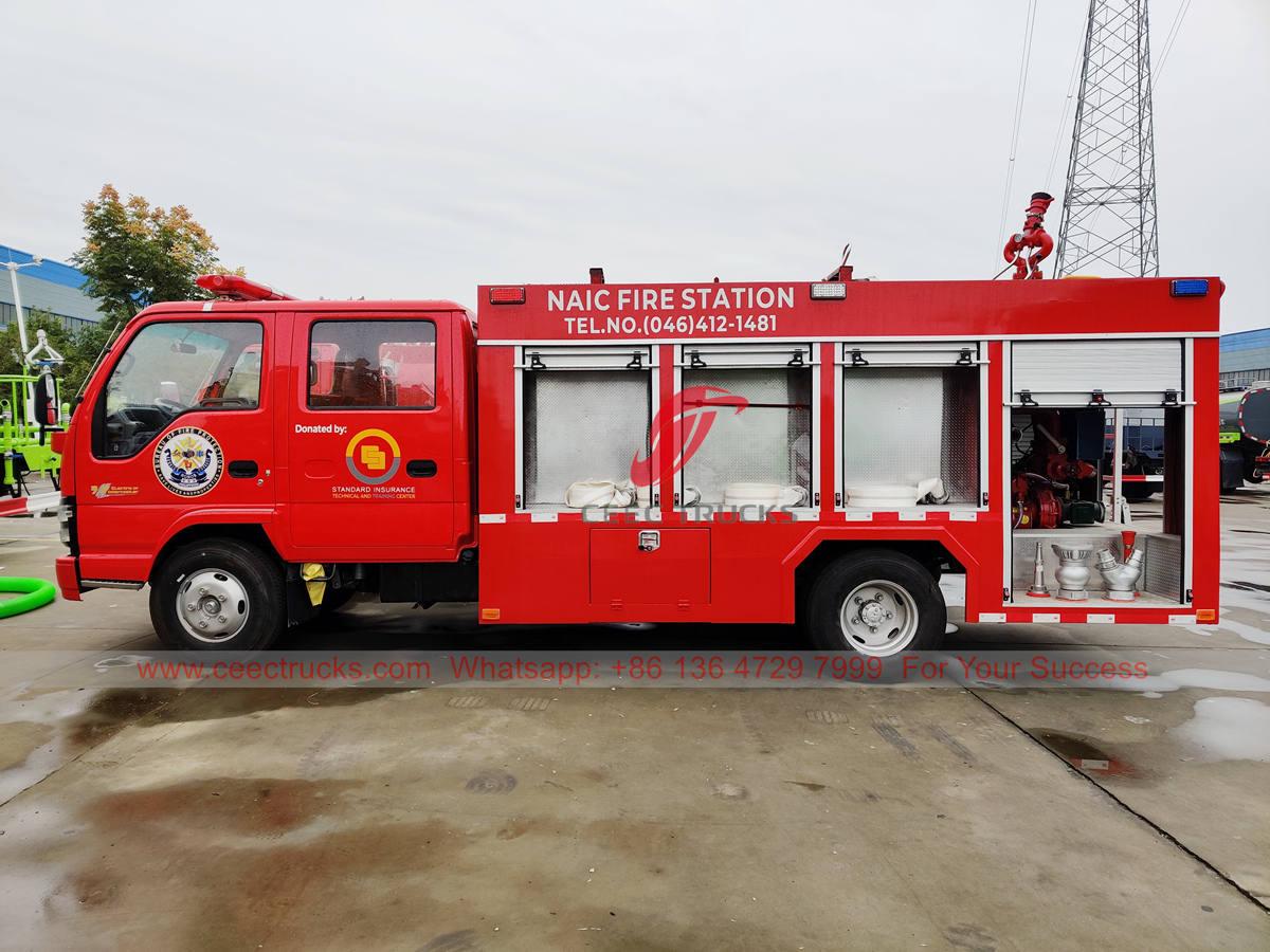 ISUZU 2000 liter water fire fighting truck