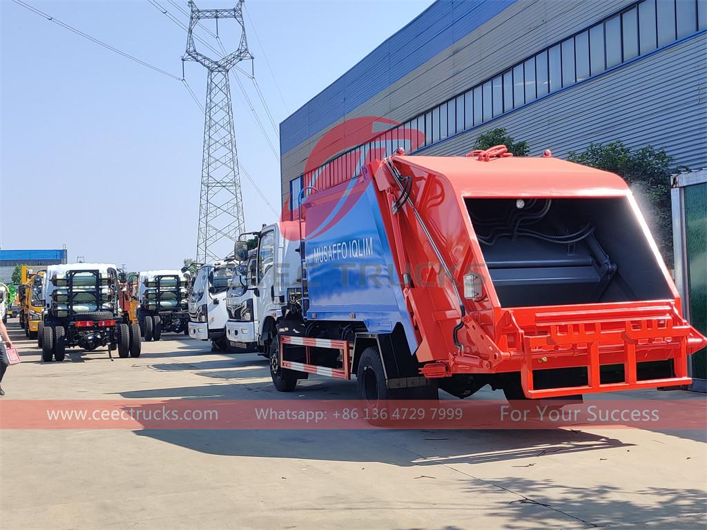 DONGFENG CNG 6cbm garbage compactor truck export DONGFENG CNG 6cbm garbage compactor truck export