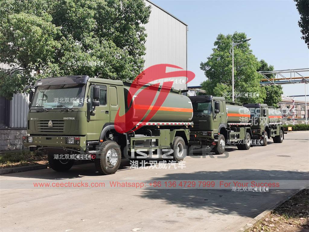 HOWO 4Ã—4 all wheel drive diesel tank trucks for sale