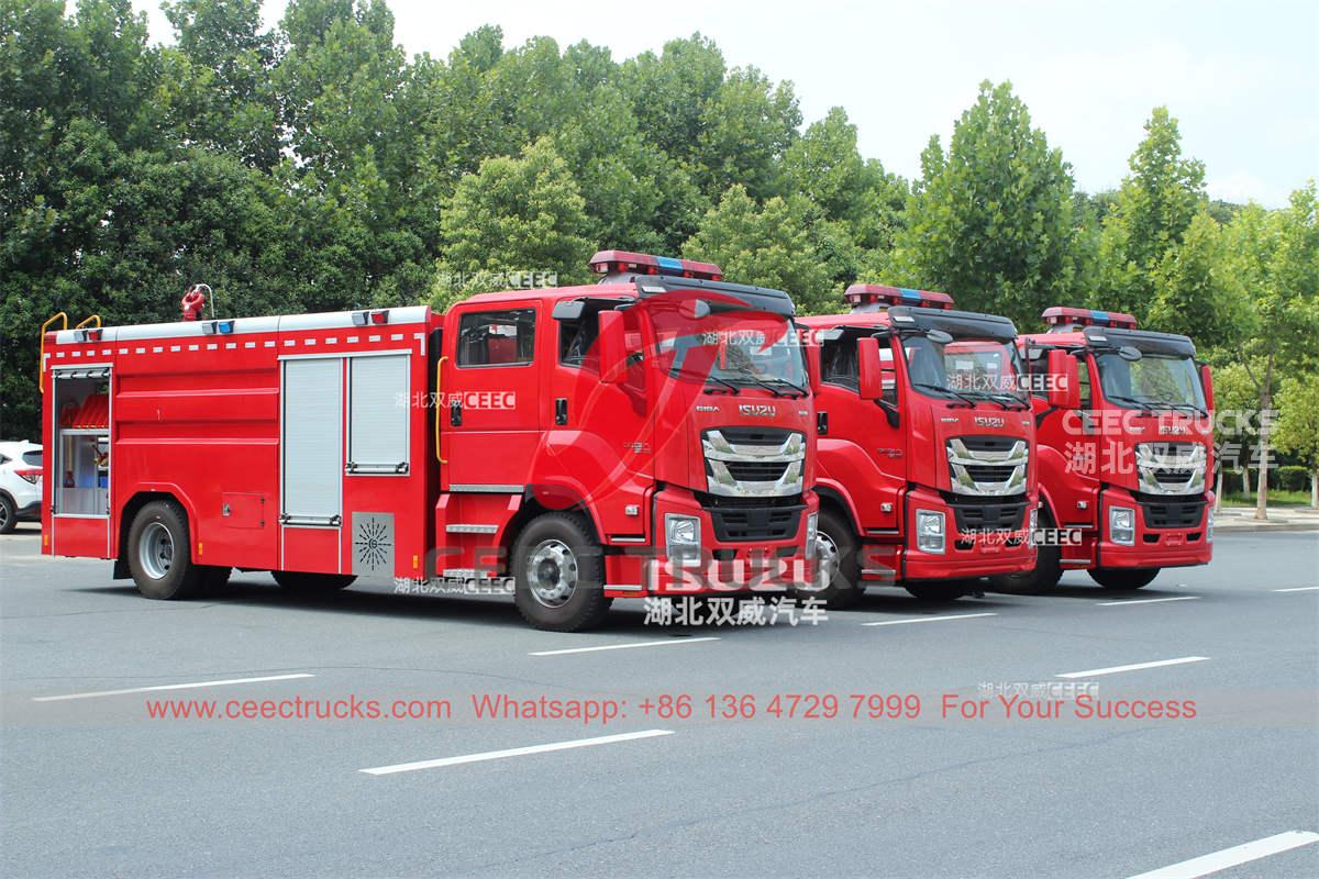 Japan ISUZU GIGA 4Ã—2 fire fighting truck heavy duty fire engine for sale