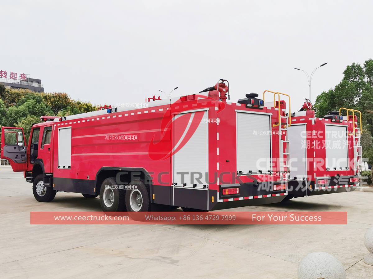 Brand new HOWO 6Ã—6 all wheel drive fire rescue tender for sale