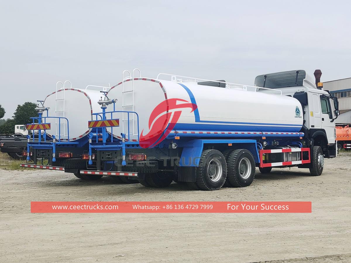 Hot sale HOWO 6&Atilde;4 water transport trucks for Africa