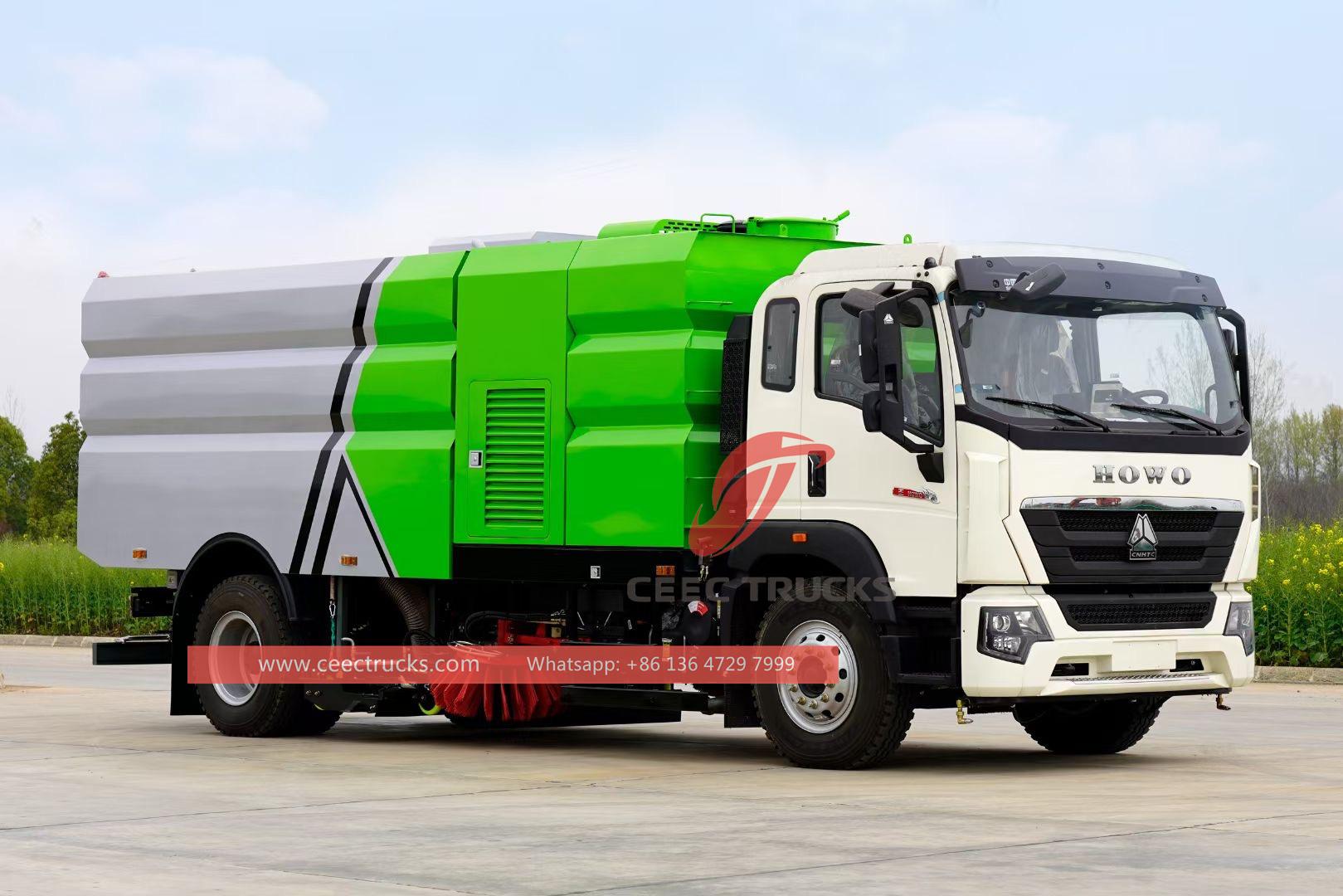 HOWO 12cbm road sweeper truck