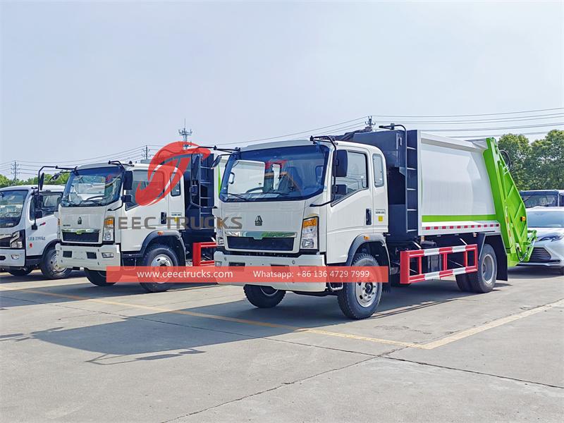 SINOTRUK 8CBM garbage compactor truck