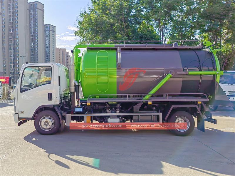 ISUZU NPR 8000L sewage tank truck