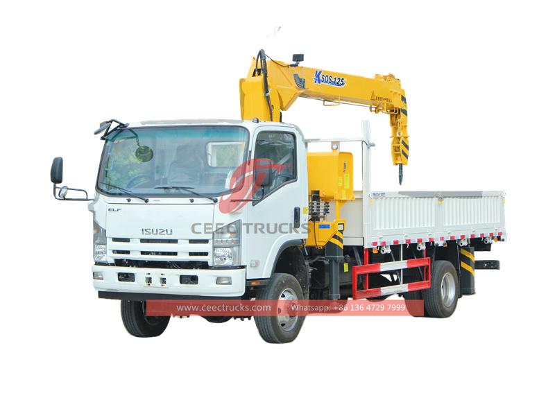 ISUZU 4X4 NPR crane truck