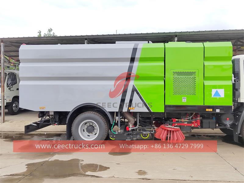 Howo RHD 10cbm street road sweeping truck