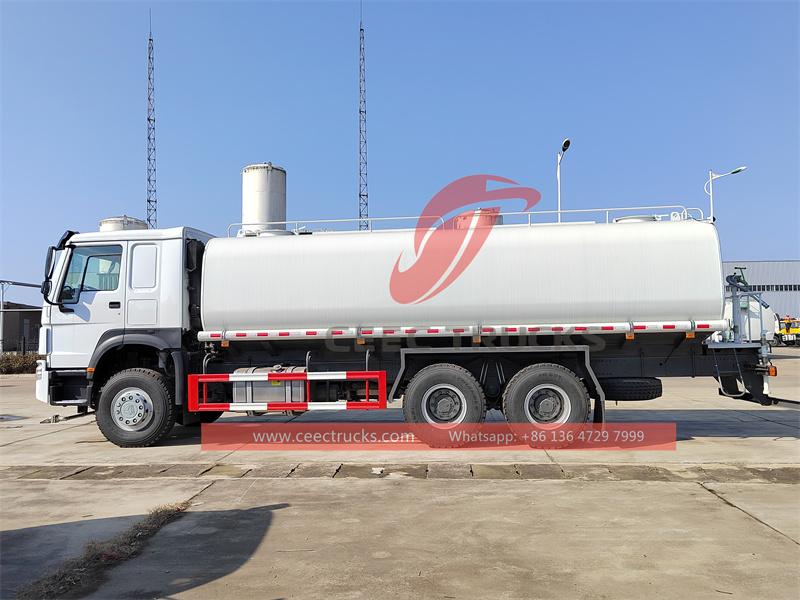 Howo 20 cbm water bowser truck