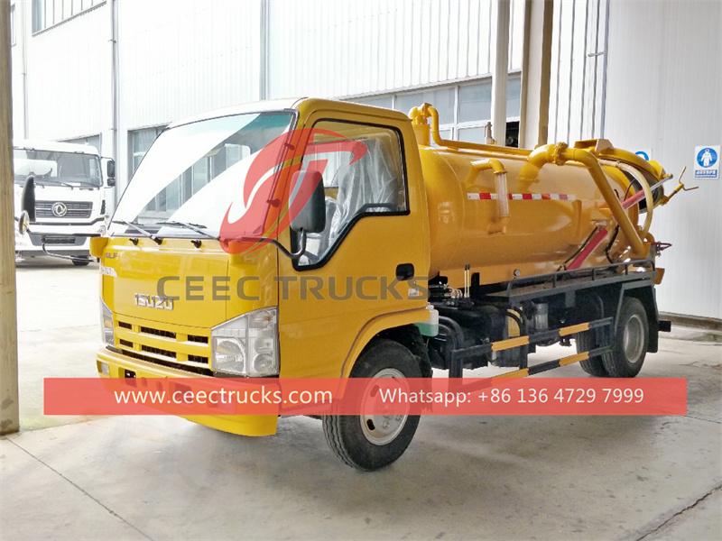 Isuzu NKR vacuum tank truck