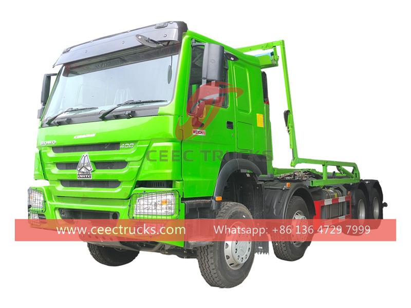 HOWO garbage 8x4 hook loader truck