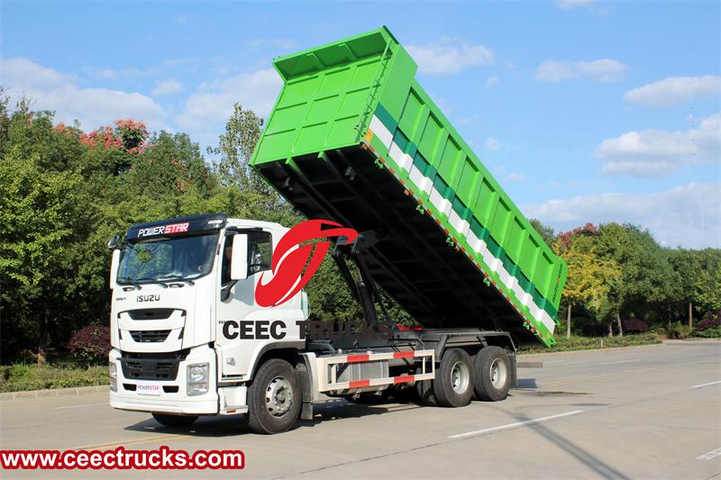 Isuzu 6WG1 420HP mid-mounted dump truck