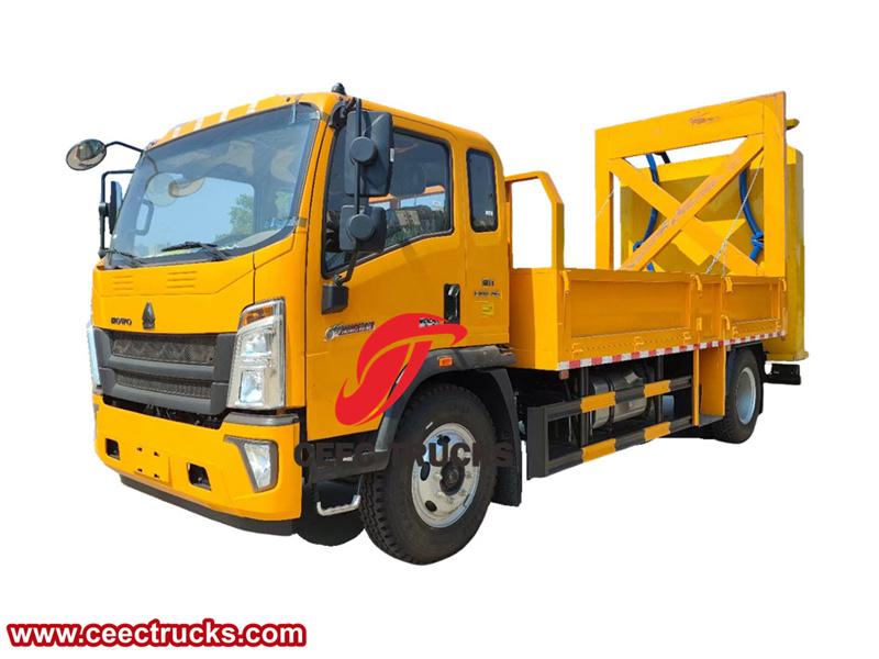  Howo truck with anti-collision device