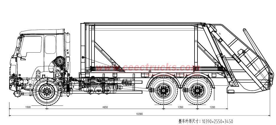 ISUZU GIGA series Rear Bin Lifter Garbage Truck