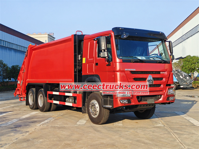 HOWO 20CBM garbage compactor truck