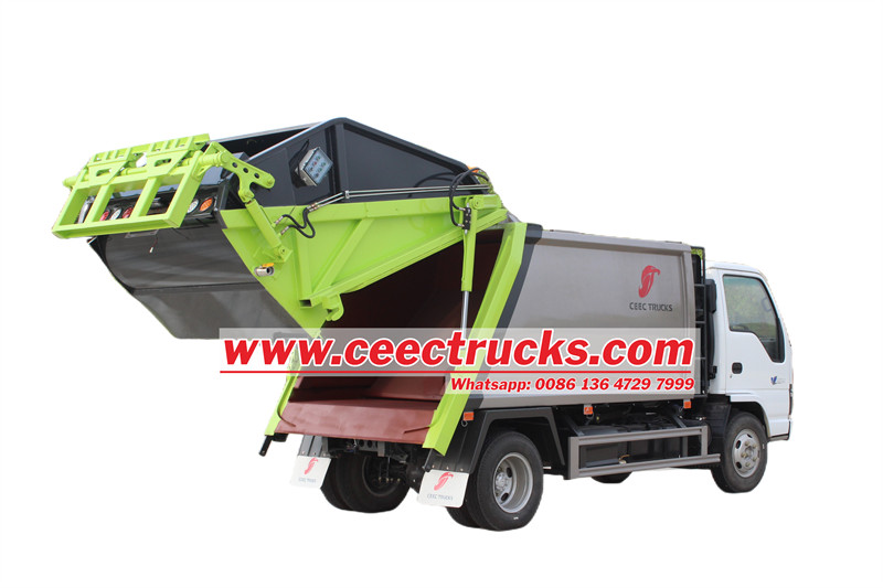 isuzu rear loader garbage truck