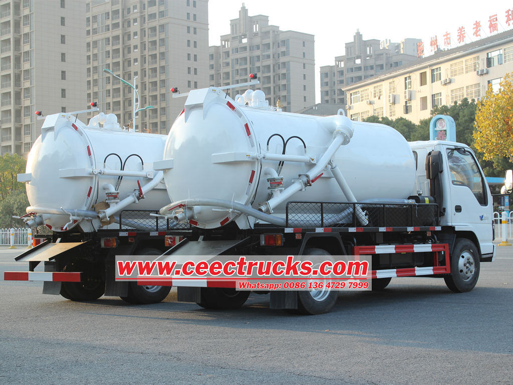 Custom ISUZU septic tank pump trucks for sale