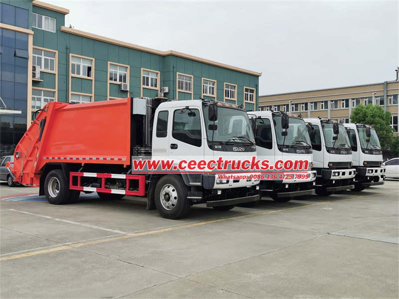 ISUZU FVR garbage compactor truck