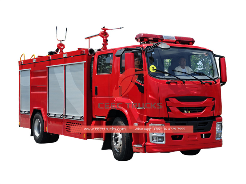 ISUZU dry powder fire fighting truck