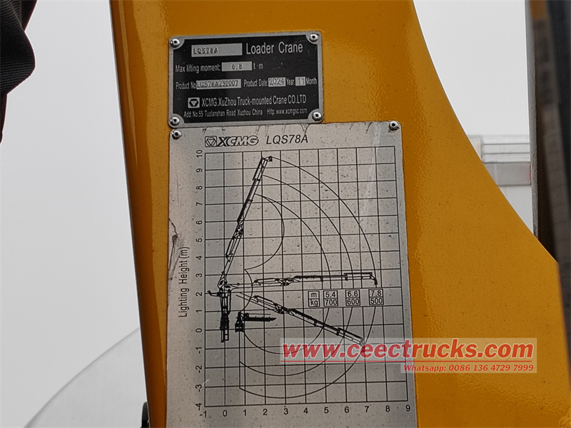 Isuzu KV600 Lorry Mini Truck Mounted LQS78A Knuckle Boom Crane