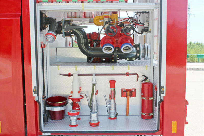 Right side view of spare parts storage box