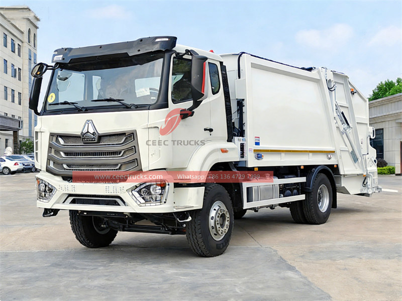 Howo rear loader garbage truck