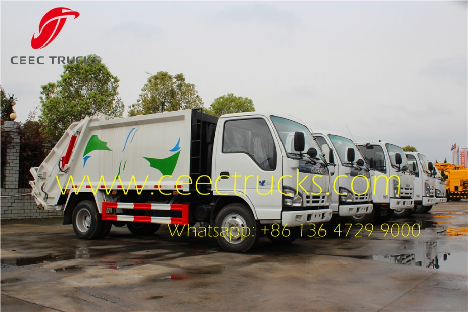 china best 5 CBM trash compactor trucks