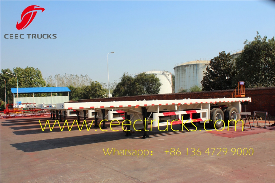 best 2 axle container semitrailer