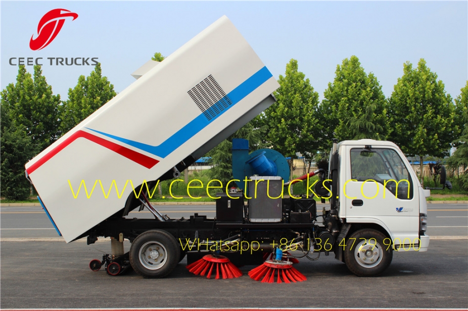 best isuz 4 CBM road sweeper truck